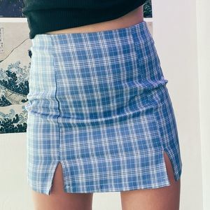 Plaid Mini Skirt
